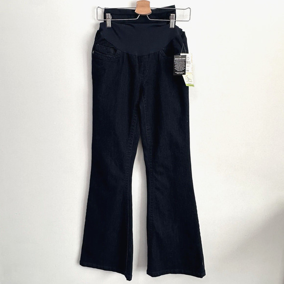Oh Baby Motherhood Maternity Secret Fit Belly Jeans Small Bootcut Tall NEW - Picture 1 of 10